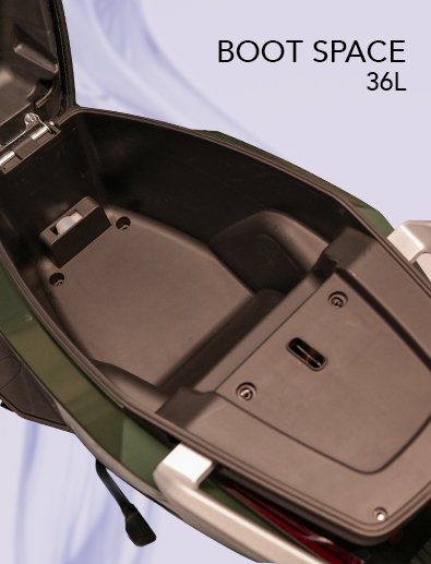 large space battery scooter